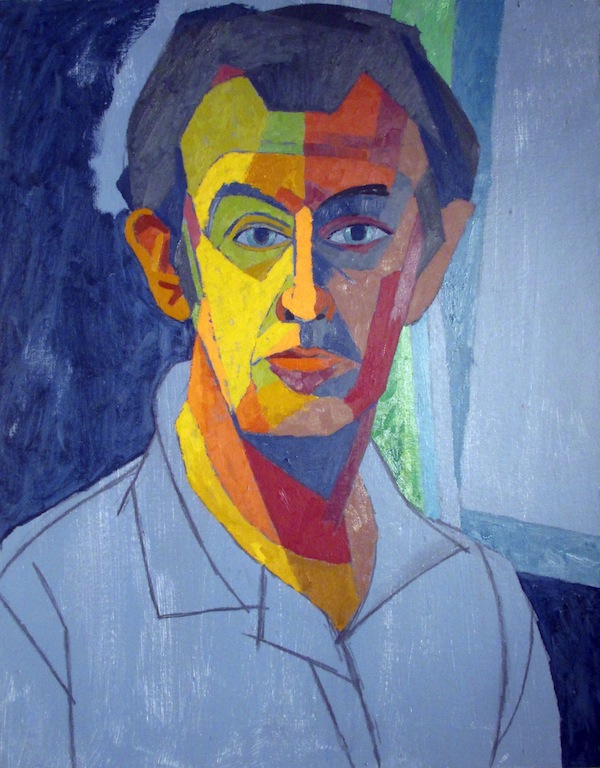 Self-portrait of artist Easton Pribble at the MWPAI.