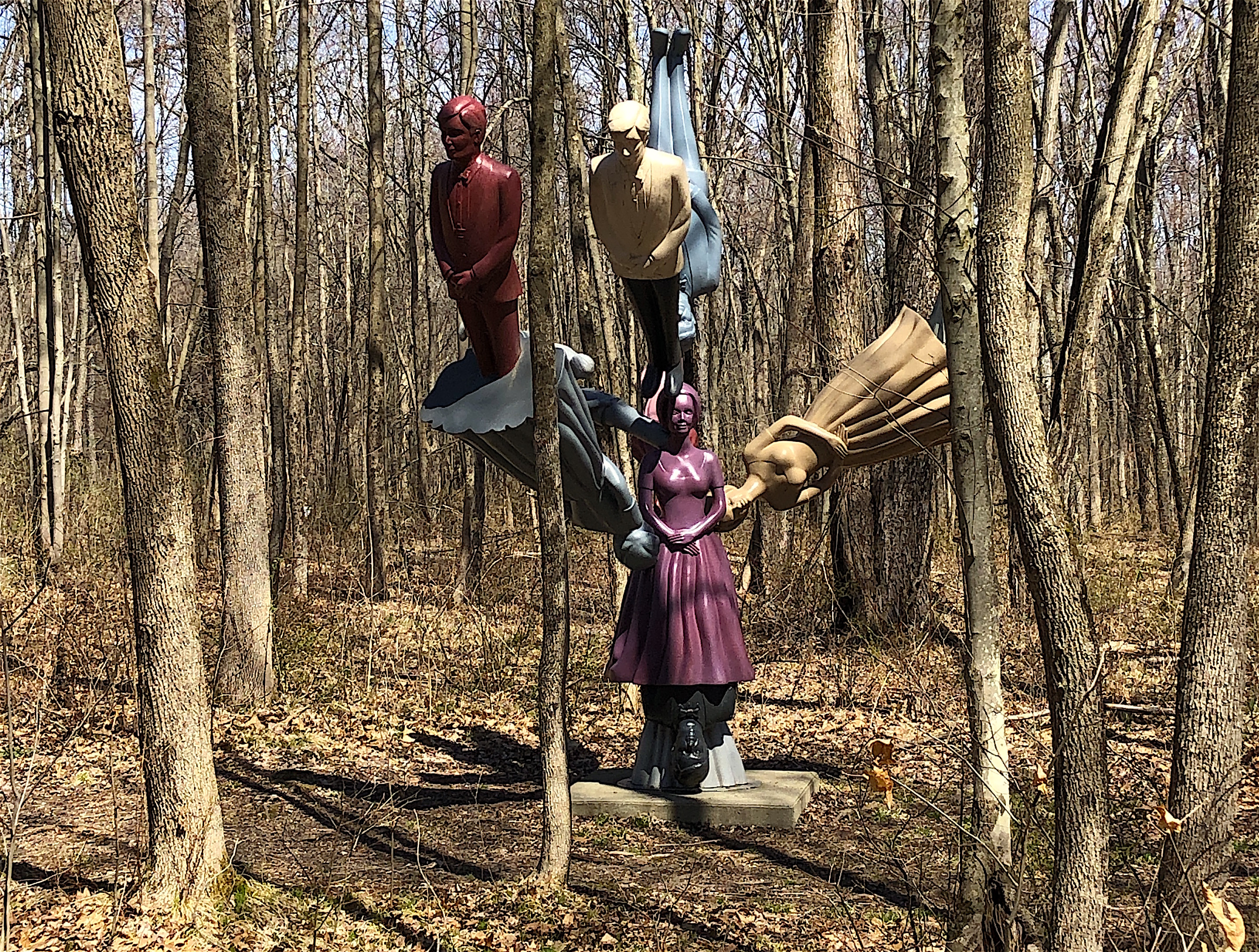 Dennis Oppenheim's sculpture "Marriage Tree" at Art Omi.