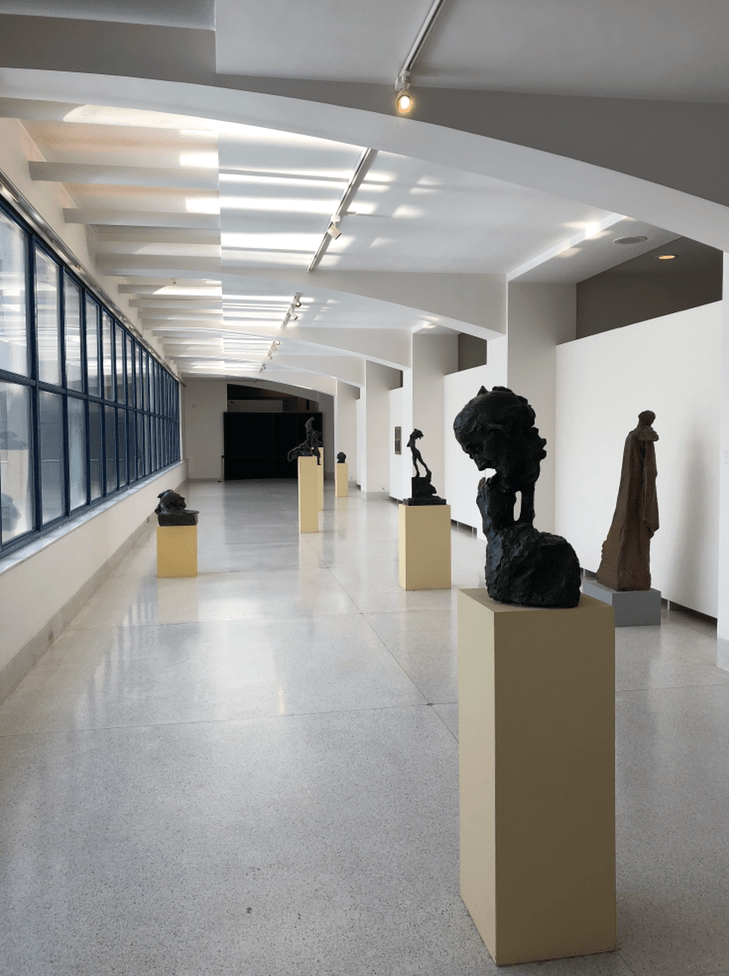 Statues in the Prague National Gallery. 