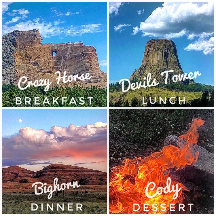 Crazy Horse Monument, Devils Tower, Bighorn & Cody Wyoming. 
