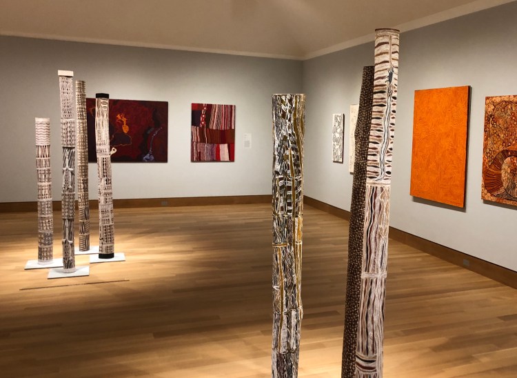 Contemporary Aboriginal Australian art at the Hood Museum of Art. 