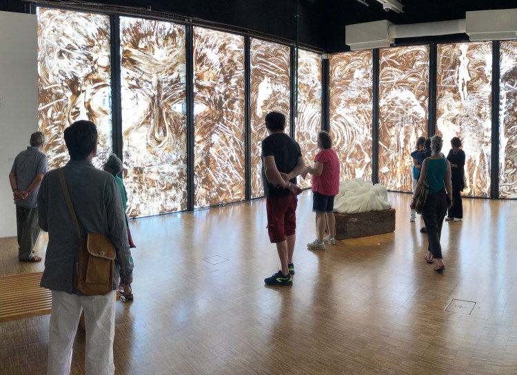 Visitors at Centre George Pompidou.